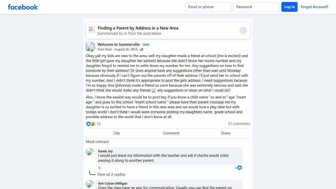 Welcome to Summerville Okay yall my kids are new to the area, well my daughter made a friend at school (she is excited) and the little girl gave my daughter her address beca... Facebook